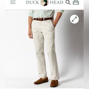 Duck Head Men's Pants NWT 40x30 O"Bryan Stone Color Classic Flat Front Pockets